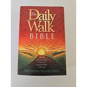 Daily Walk Bible NLT by Tyndale House Publishers Staff (1997, Used)